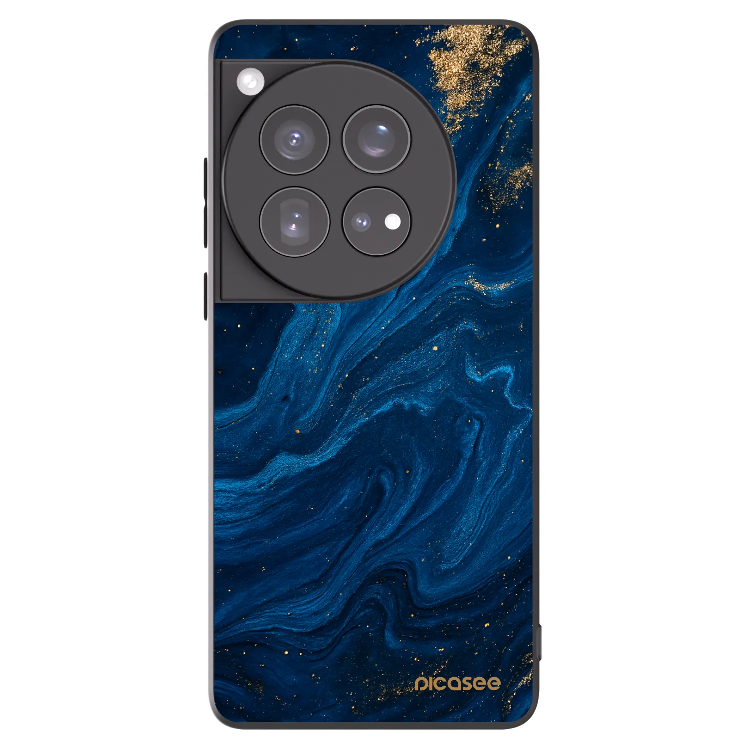 Picasee OnePlus 12 5G Hülle - Schwarzes Silikon - Blue