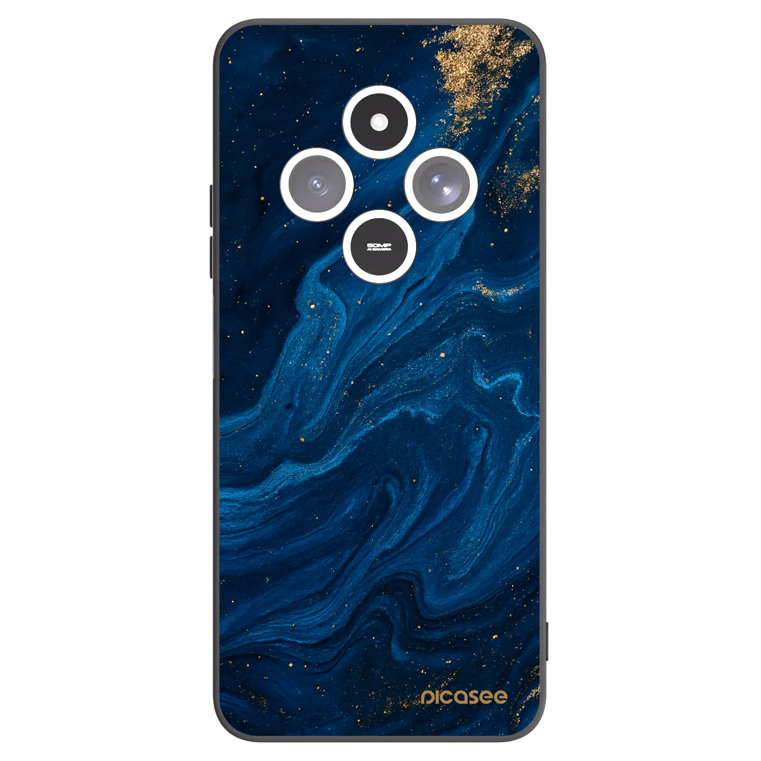 Picasee Xiaomi Redmi 14C Hülle - Schwarzes Silikon - Blue