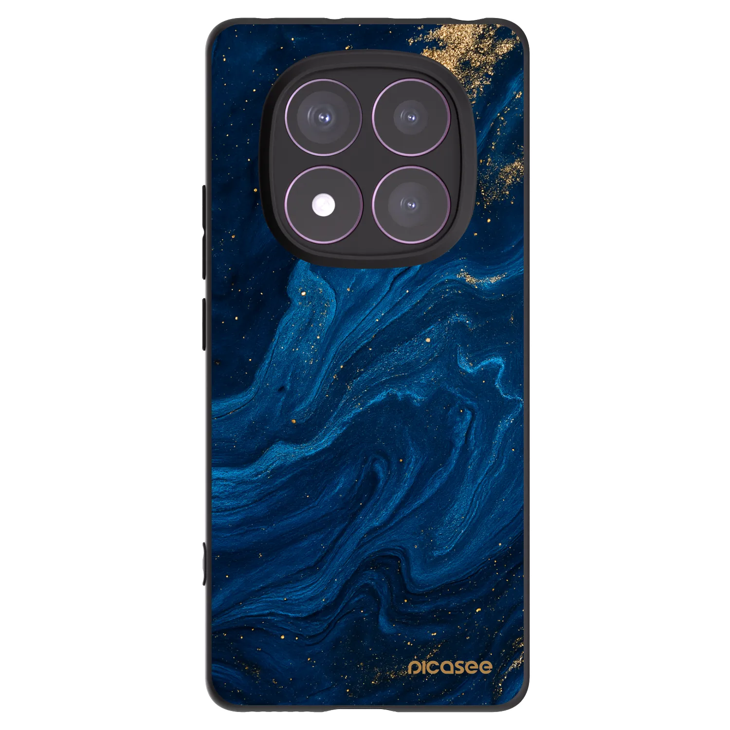 Picasee Xiaomi Redmi Note 14 Pro 4G Hülle - Schwarzes Silikon - Blue