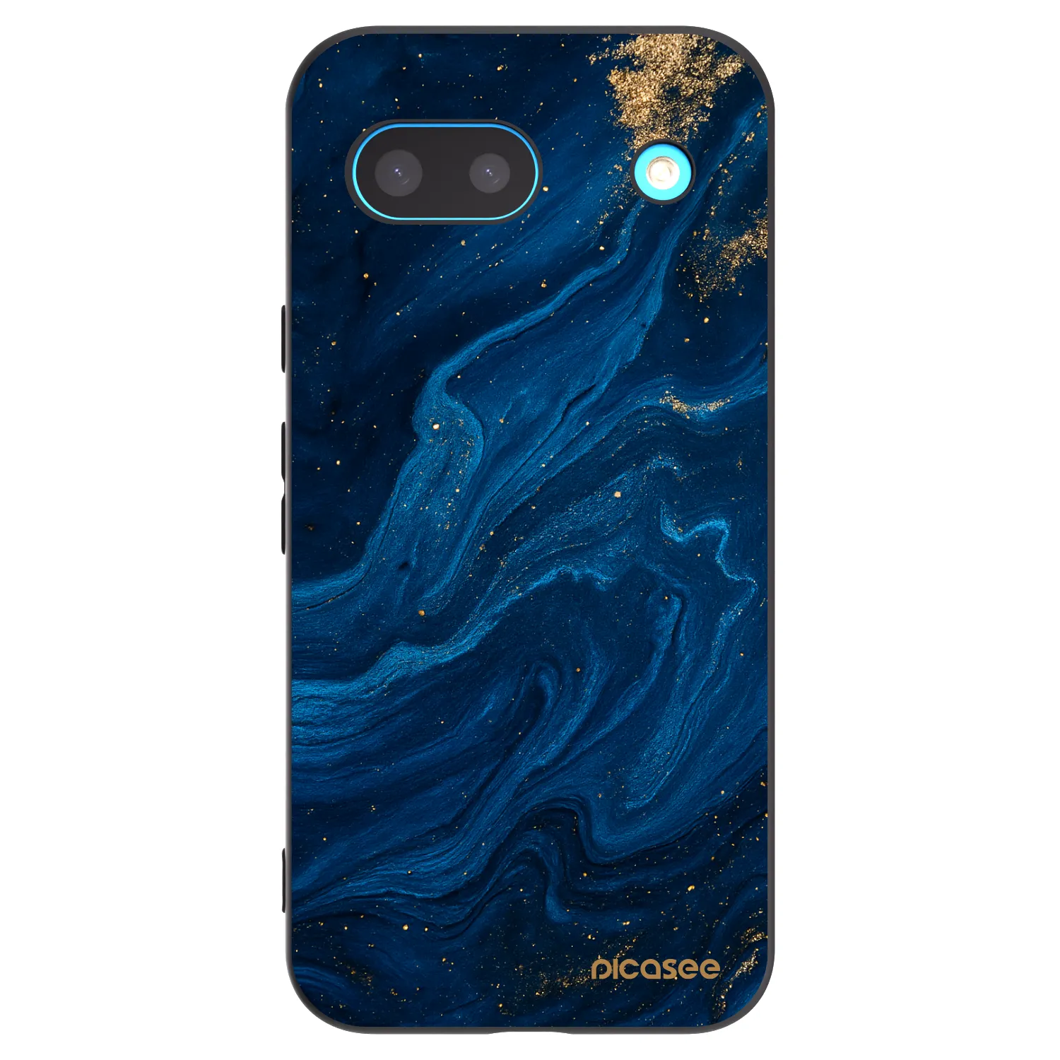 Picasee Google Pixel 8a Hülle - Schwarzes Silikon - Blue