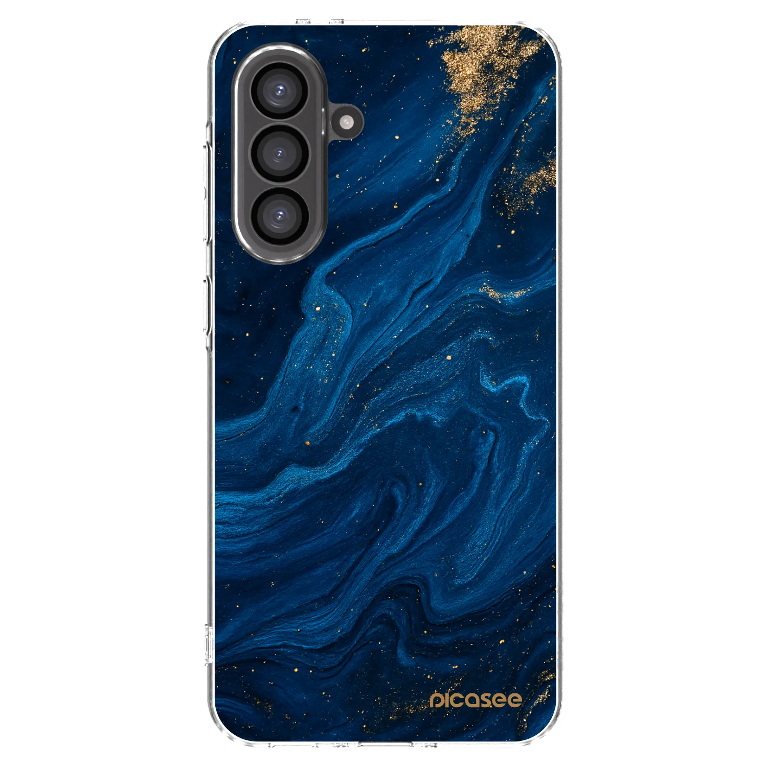 Picasee Samsung Galaxy A56 5G A566B Hülle - Transparentes Silikon - Blue