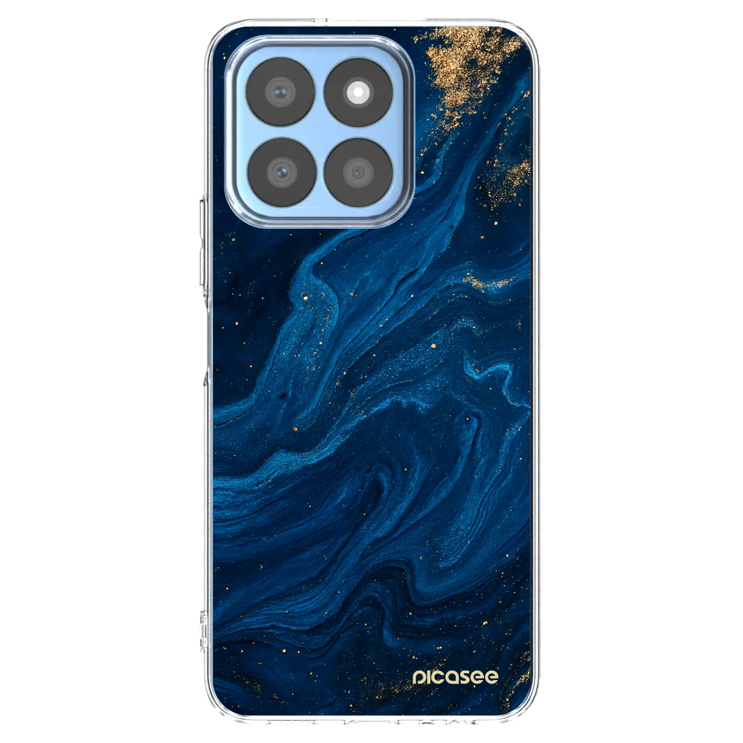 Picasee Honor X8c Hülle - Transparentes Silikon - Blue