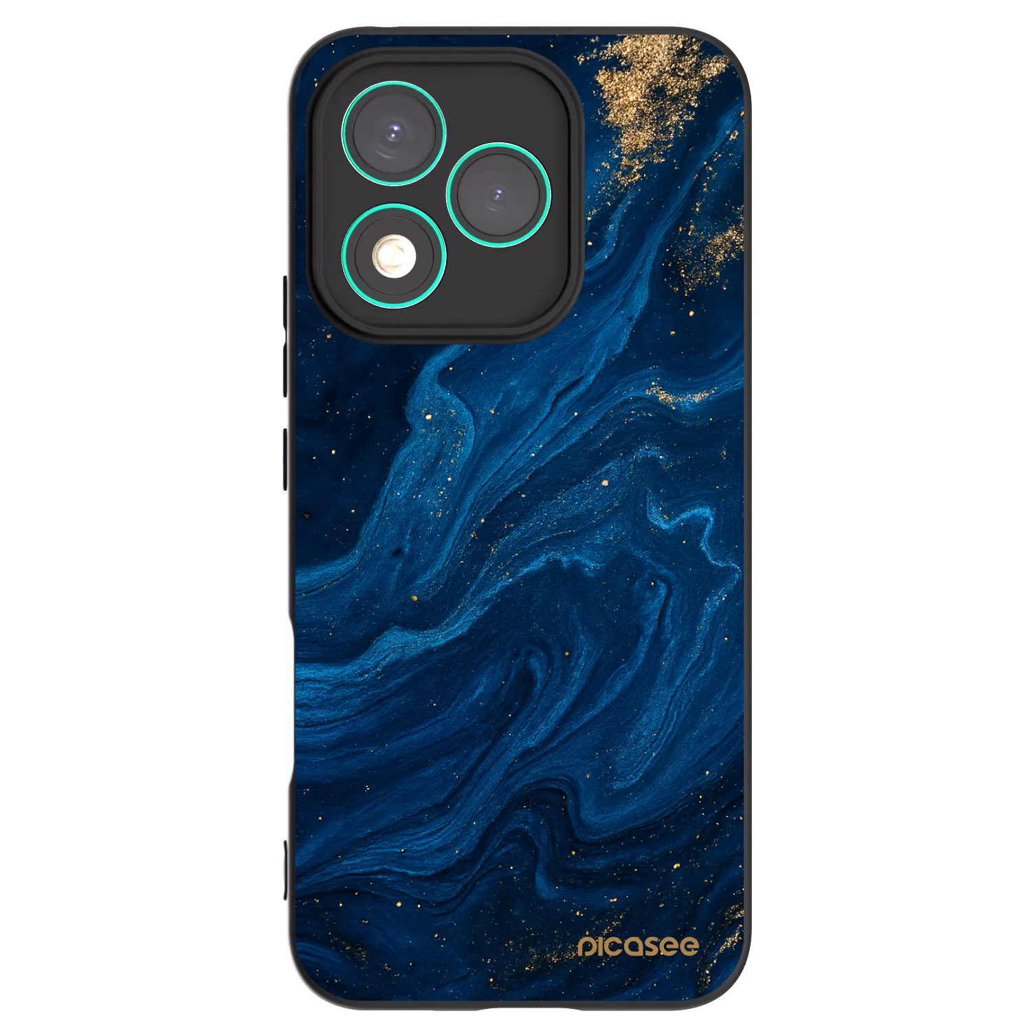 Picasee Honor 400 Lite 5G Hülle - Schwarzes Silikon - Blue
