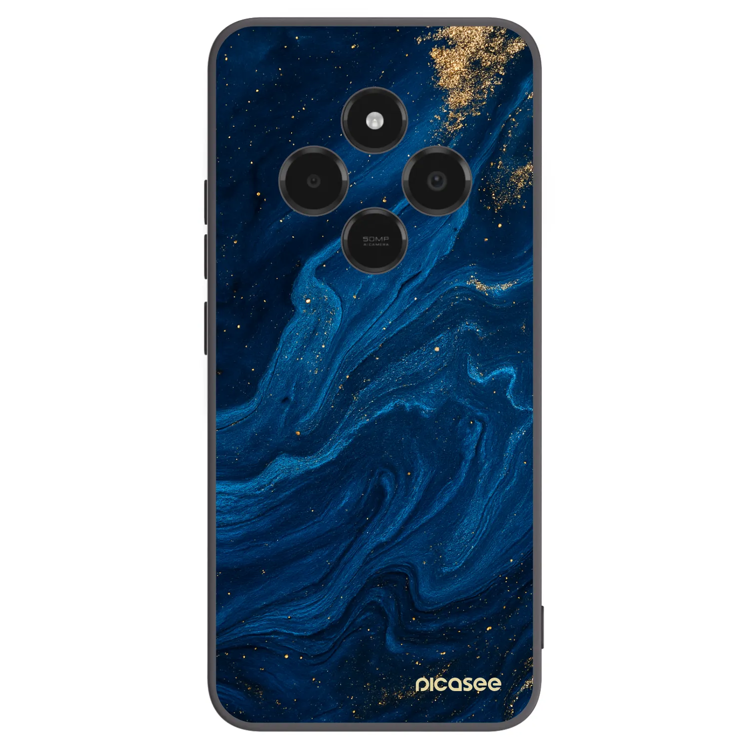 Picasee Xiaomi Poco C75 Hülle - Schwarzes Silikon - Blue