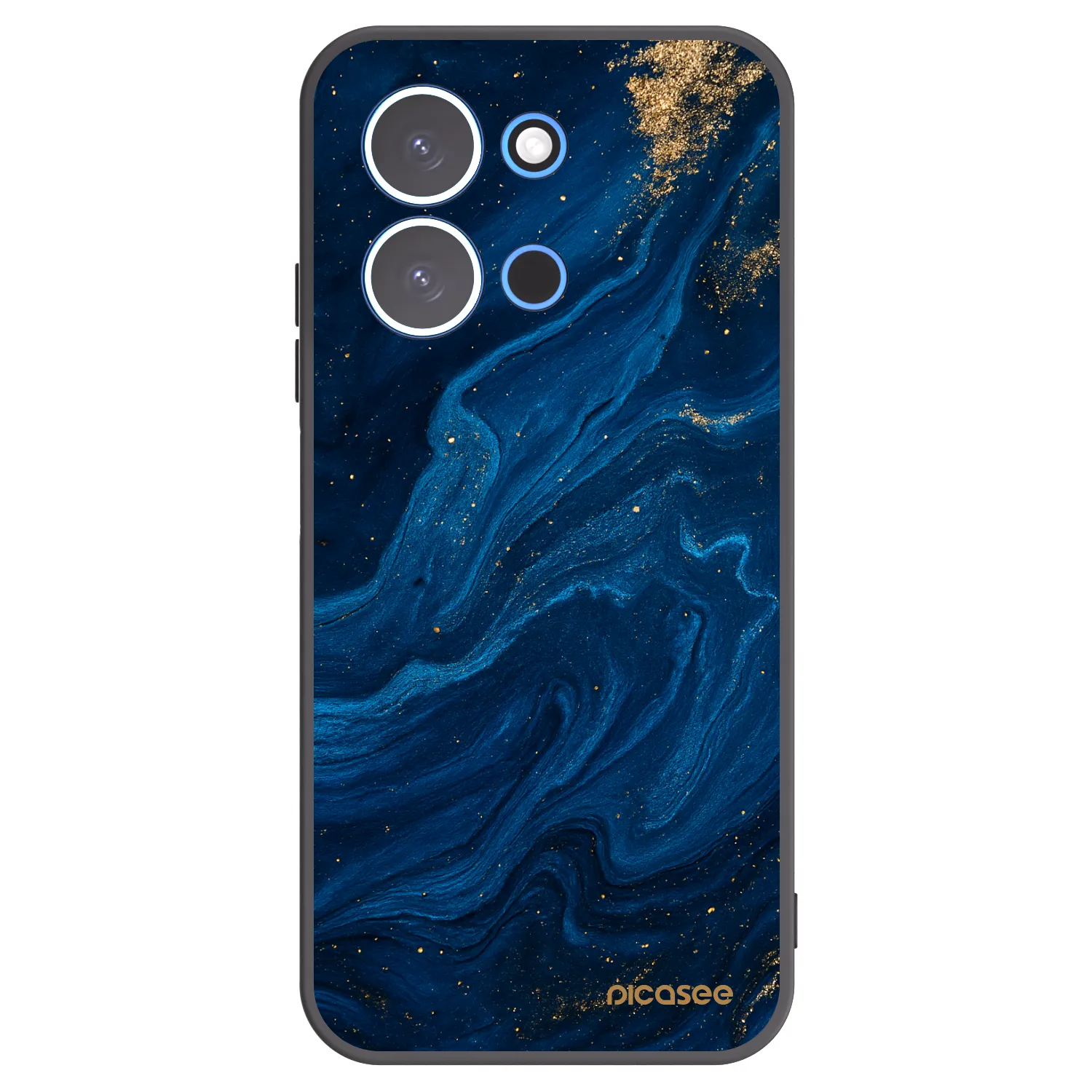 Picasee Xiaomi Redmi 15C 4G Hülle - Schwarzes Silikon - Blue