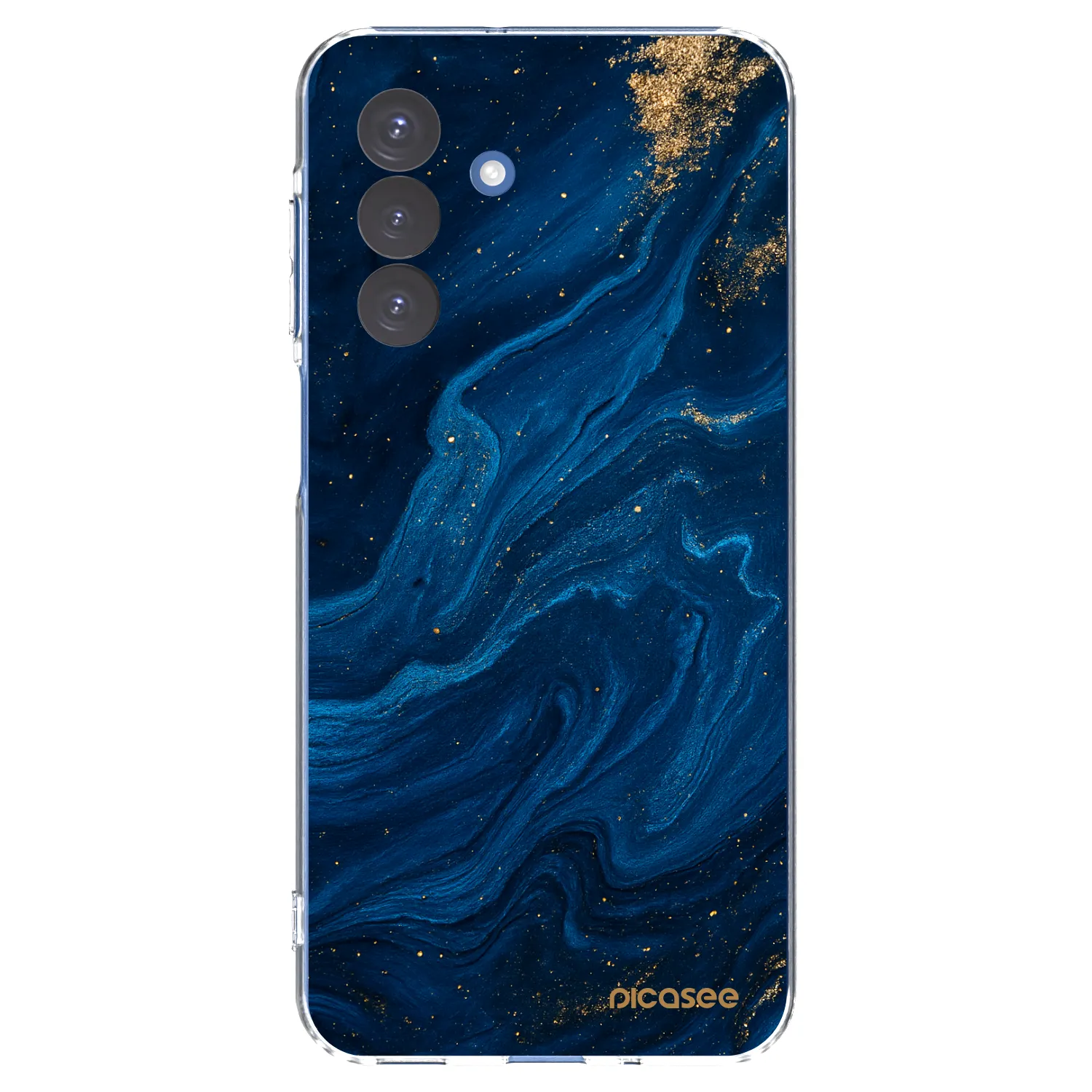 Picasee Samsung Galaxy A17 5G Hülle - Transparentes Silikon - Blue
