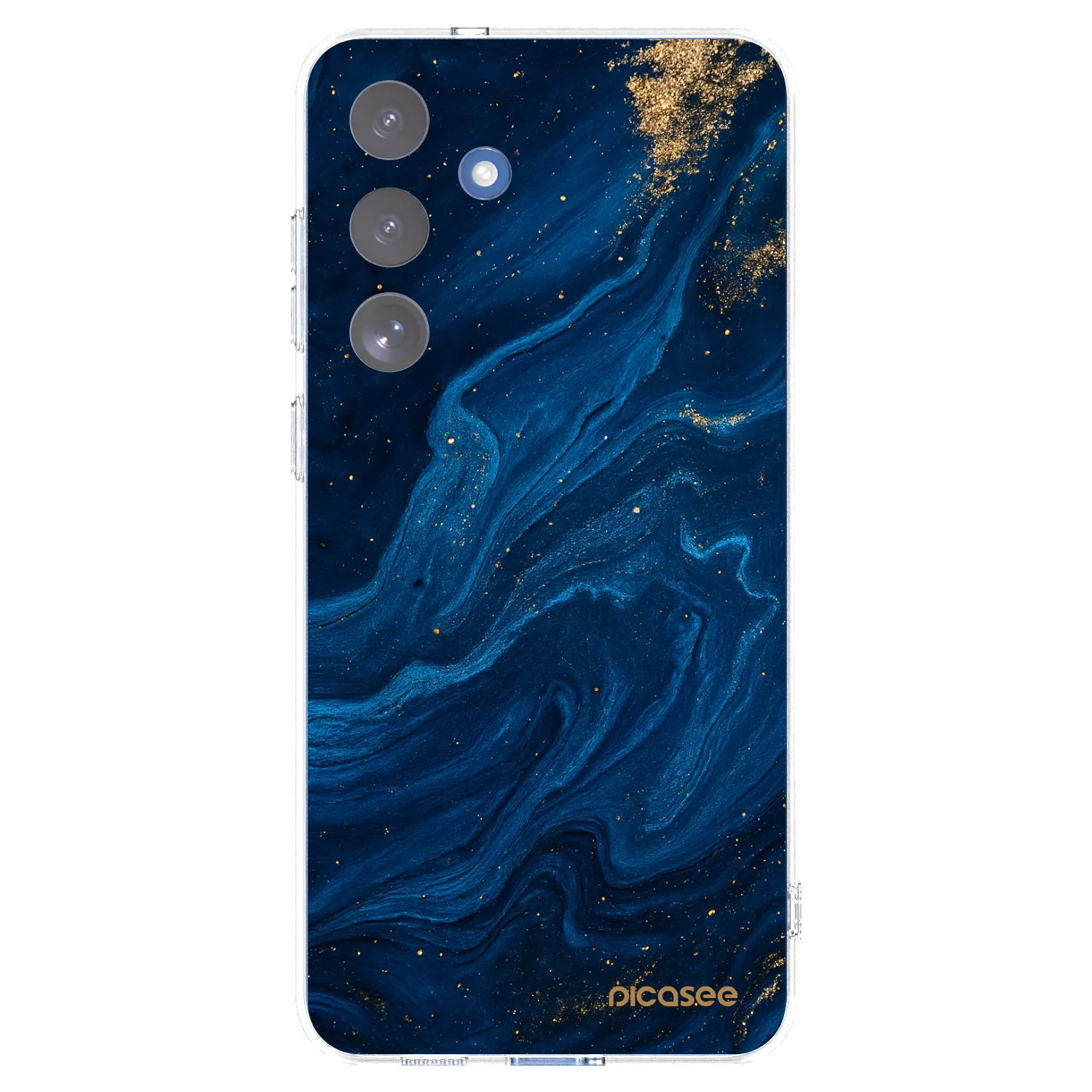 Picasee Samsung Galaxy S25 FE 5G Hülle - Transparentes Silikon - Blue