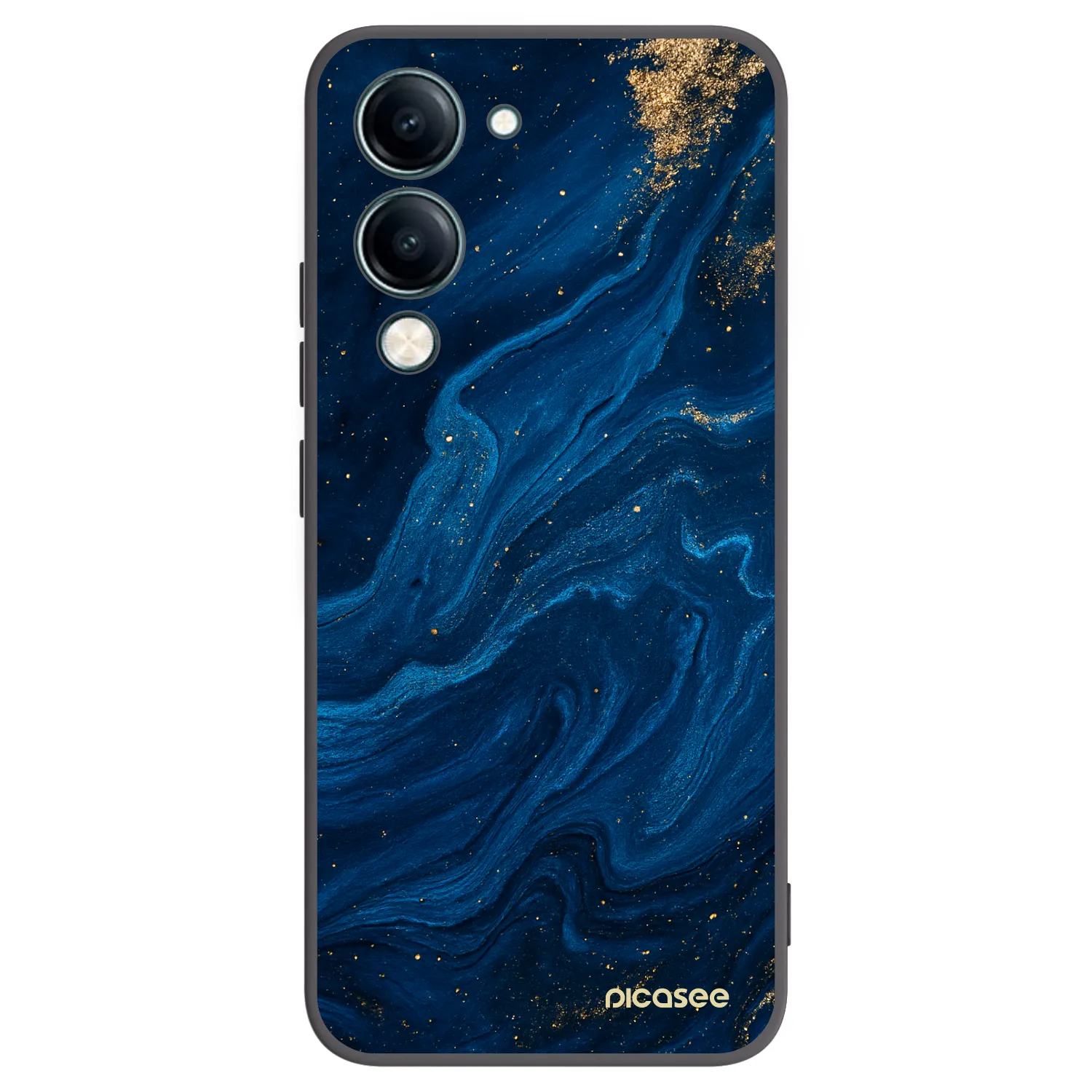 Picasee Vivo Y29s 5G Hülle - Schwarzes Silikon - Blue