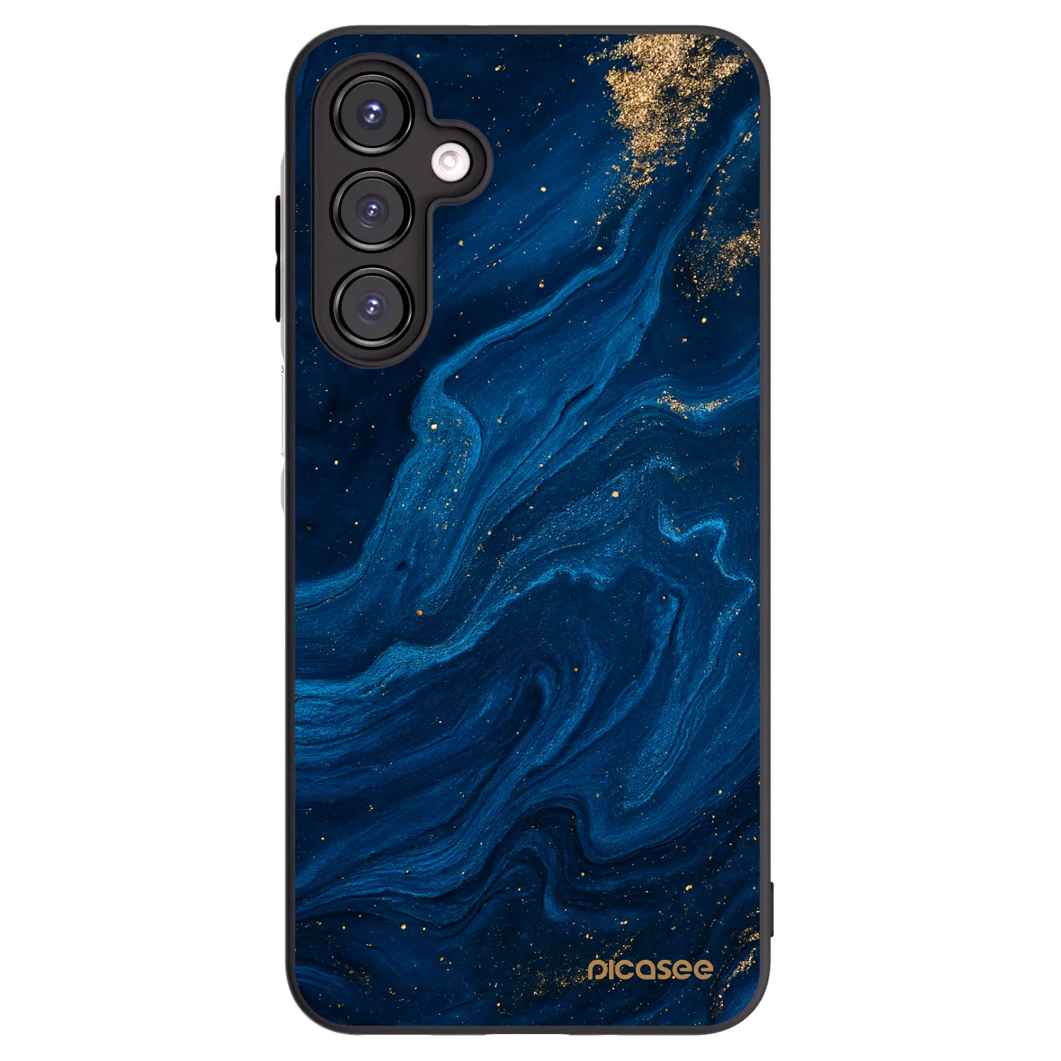 Picasee Samsung Galaxy A16 4G Hülle - Schwarzes Silikon - Blue