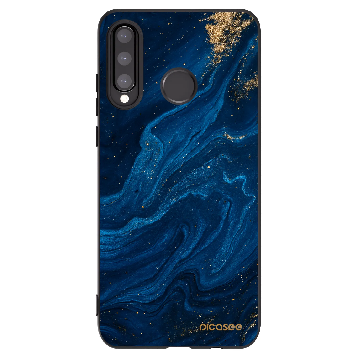 Picasee Huawei P30 Lite Hülle - Schwarzes Silikon - Blue