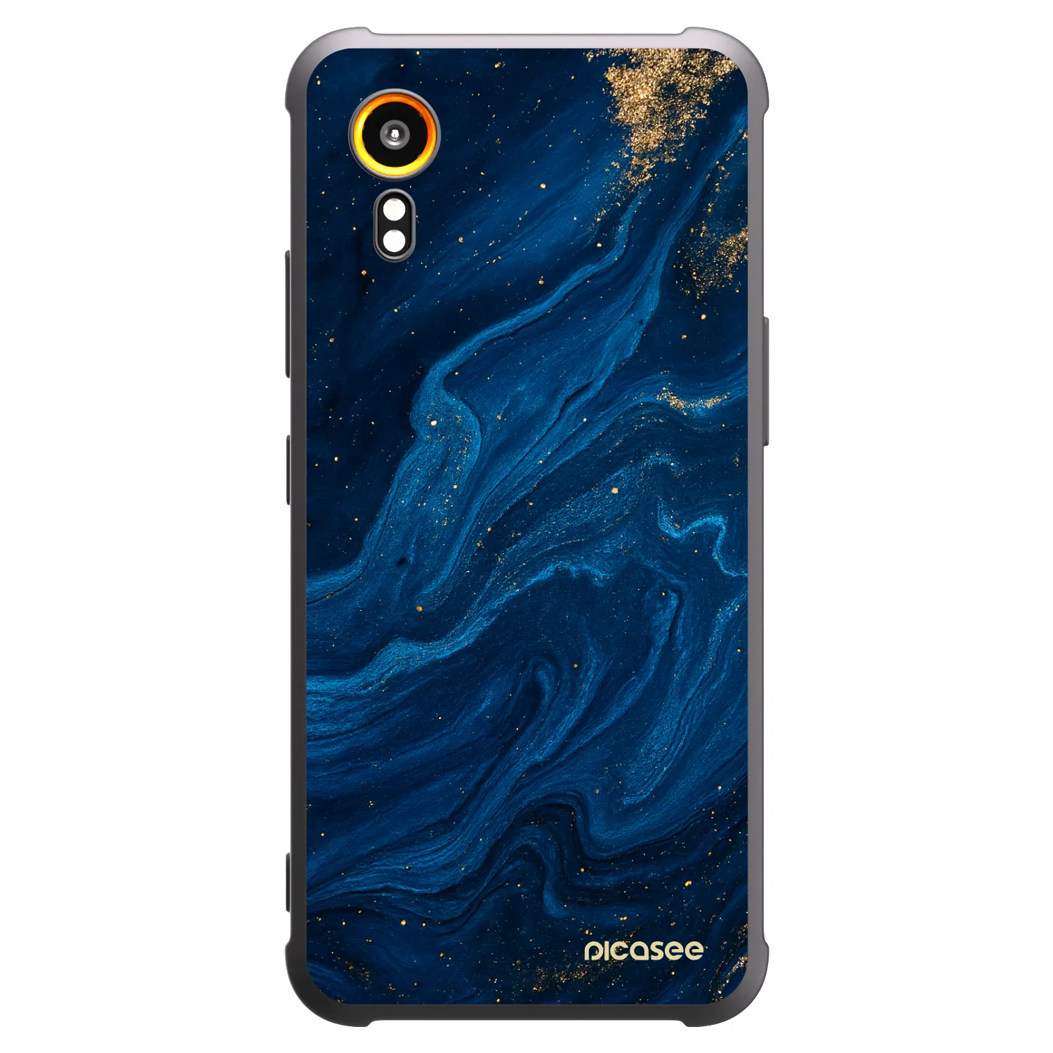 Picasee Samsung Galaxy Xcover 7 Hülle - Schwarzes Silikon - Blue
