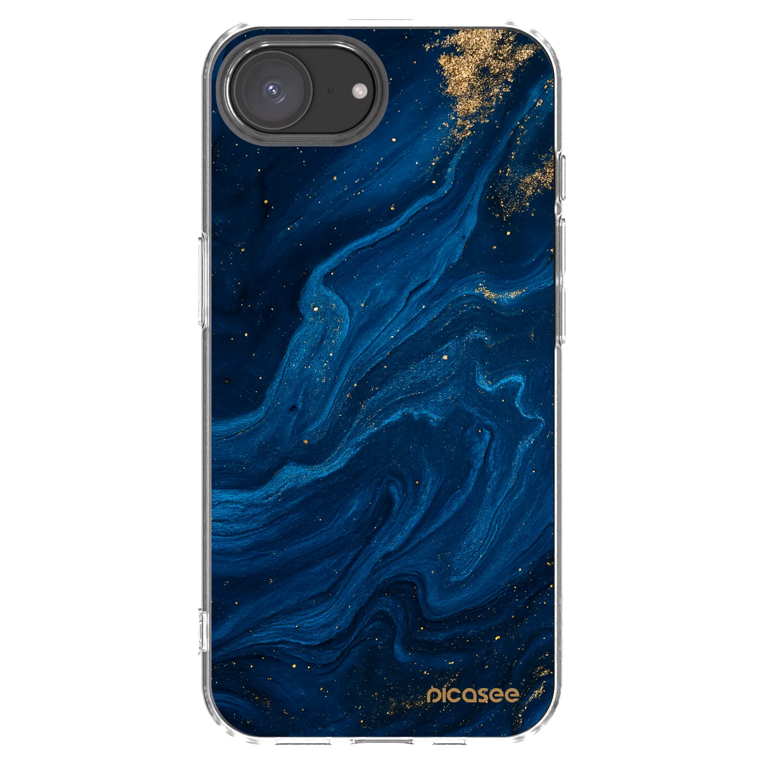 Picasee Apple iPhone 17e Hülle - Transparentes Silikon - Blue