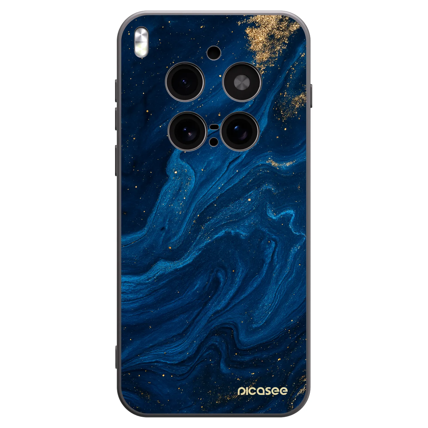 Picasee Vivo X300 Pro Hülle - Schwarzes Silikon - Blue