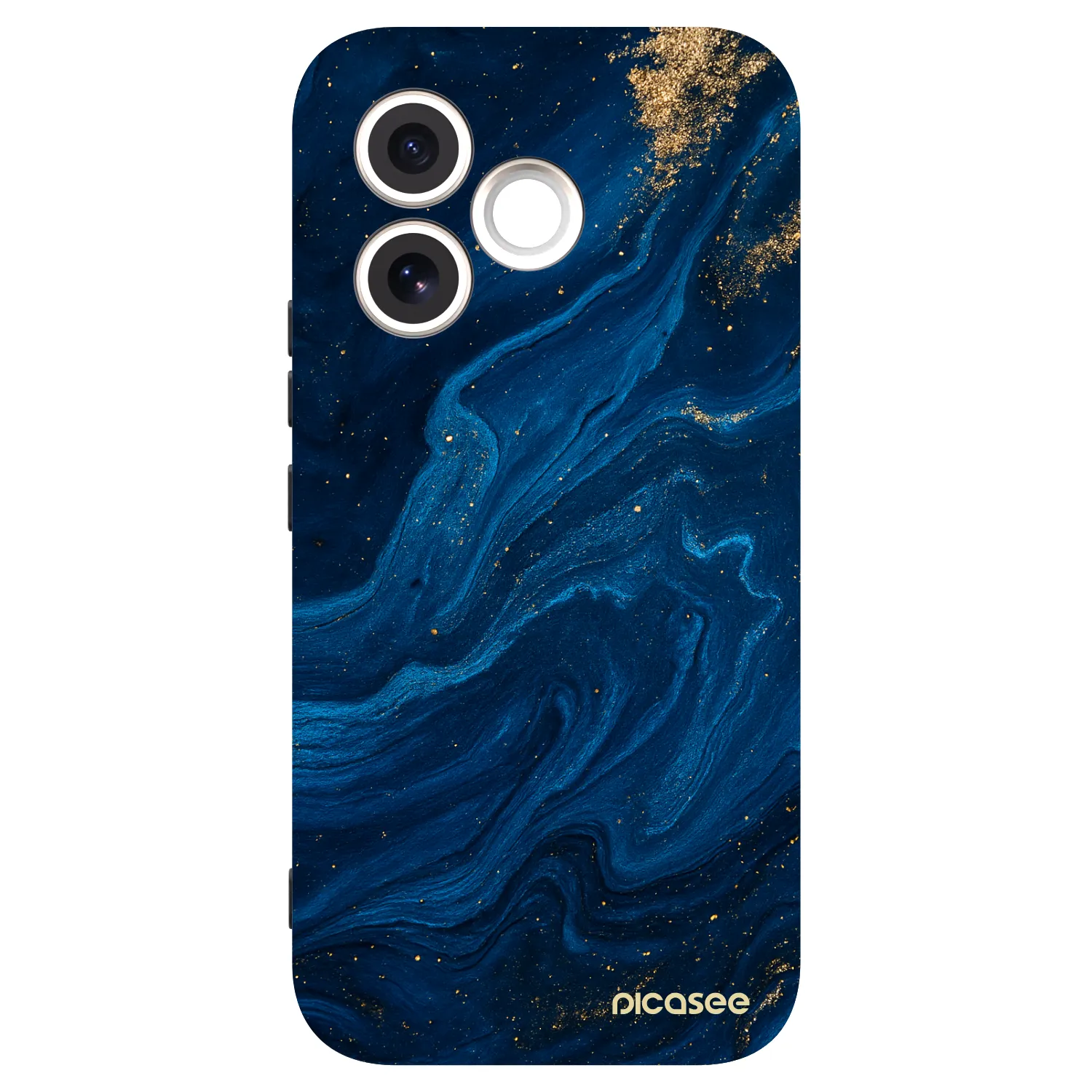 Picasee Honor 600 Lite Hülle - Schwarzes Silikon - Blue