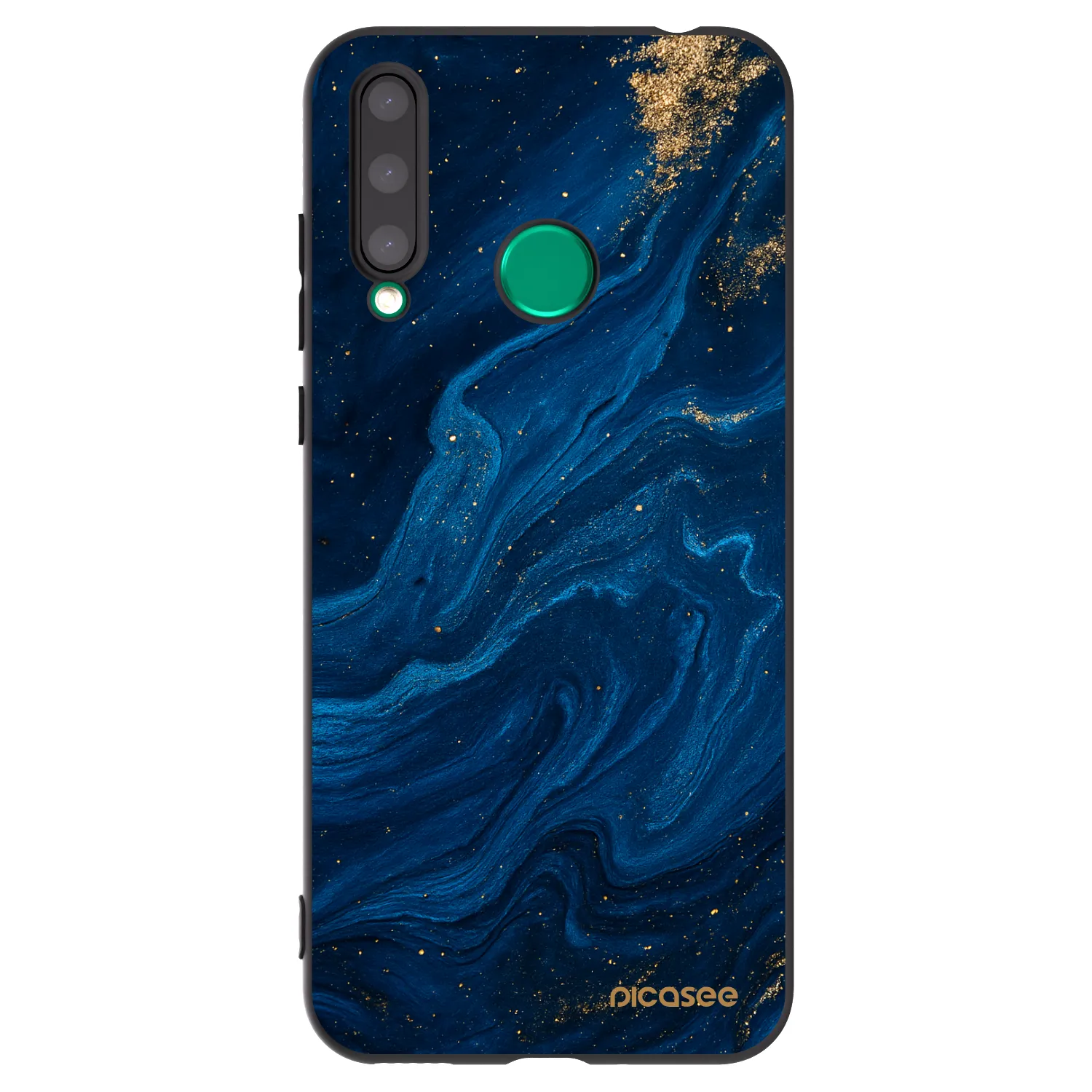 Picasee Honor 20 Lite Hülle - Schwarzes Silikon - Blue