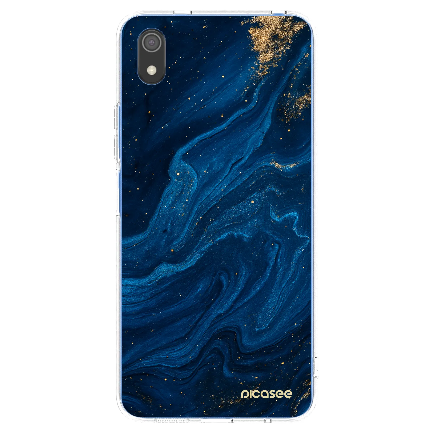 Picasee Xiaomi Redmi 7A Hülle - Transparentes Silikon - Blue