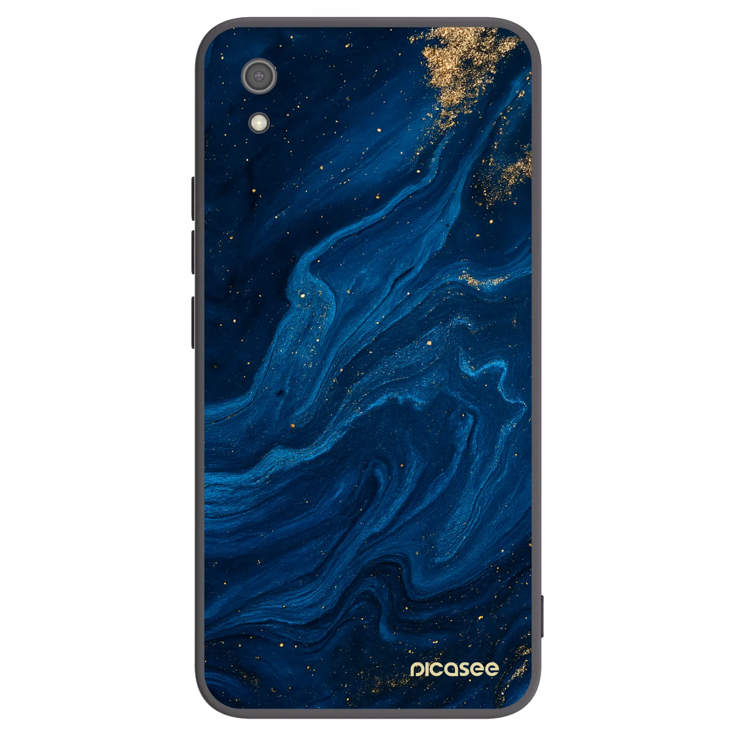 Picasee Xiaomi Redmi 7A Hülle - Schwarzes Silikon - Blue