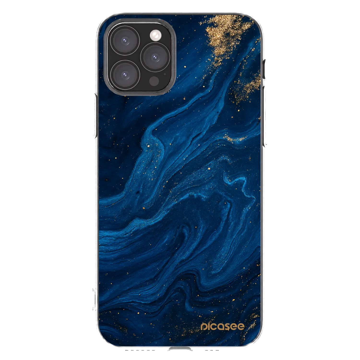 Picasee Apple iPhone 11 Pro Hülle - Transparentes Silikon - Blue