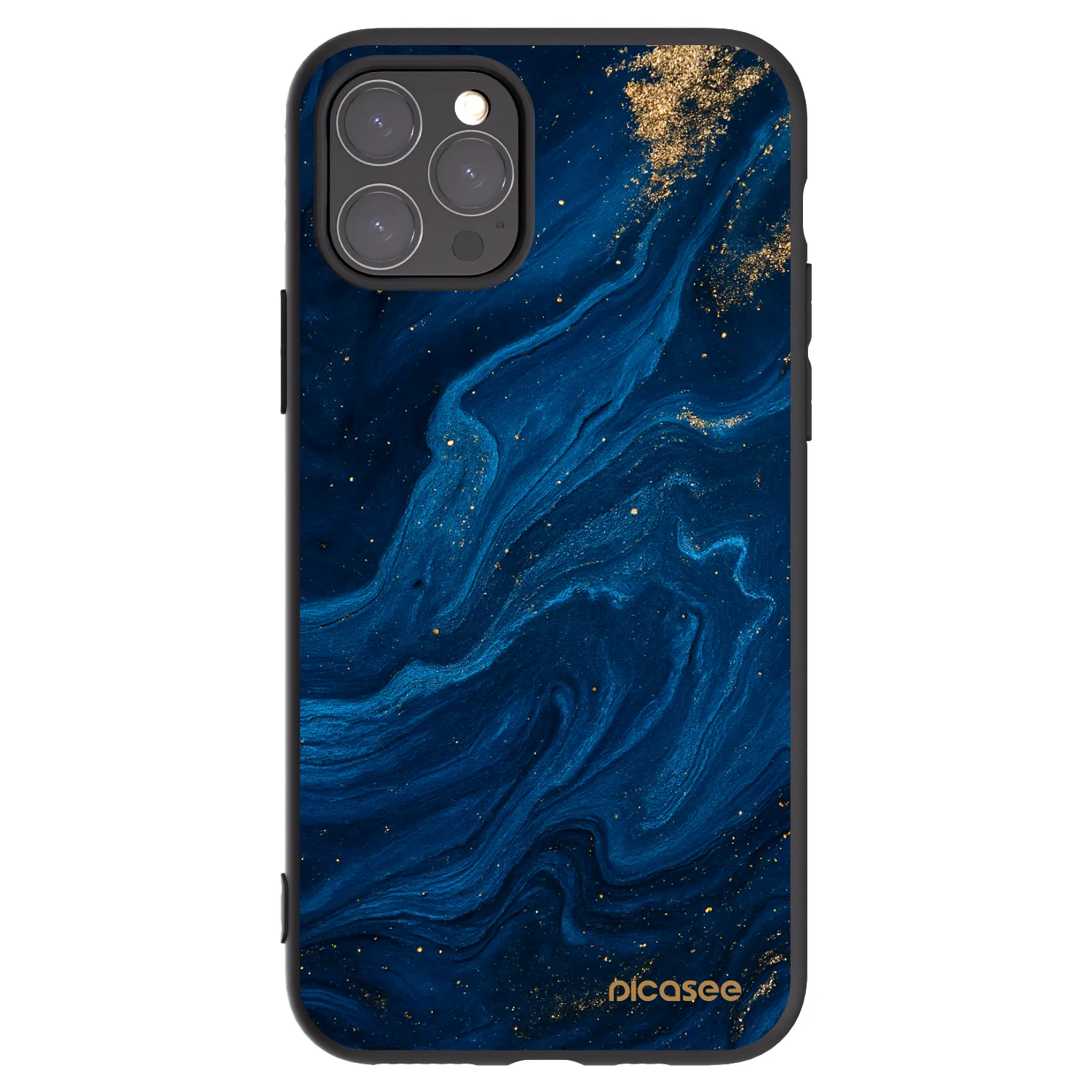 Picasee Apple iPhone 11 Pro Hülle - Schwarzes Silikon - Blue