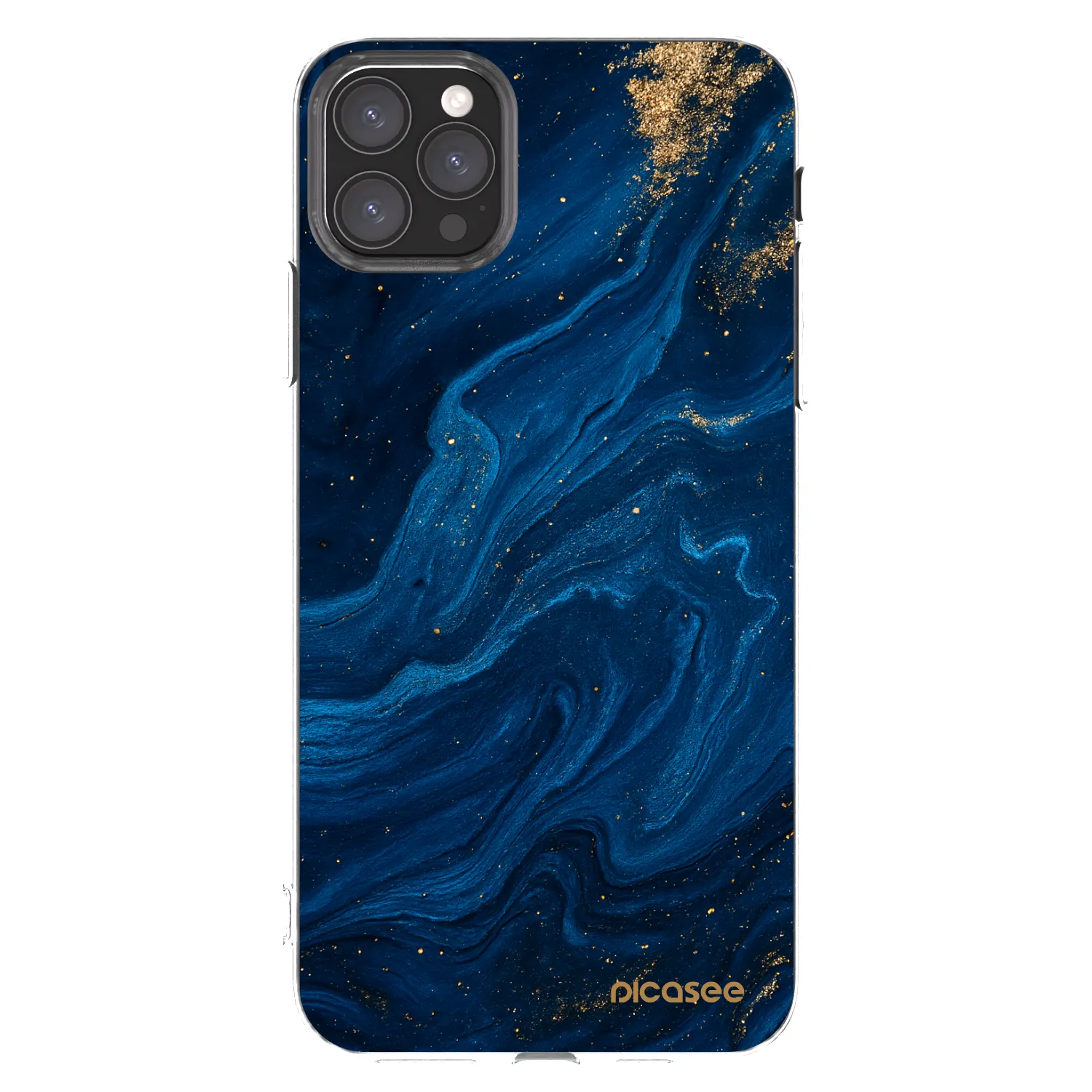 Picasee Apple iPhone 11 Pro Max Hülle - Transparentes Silikon - Blue