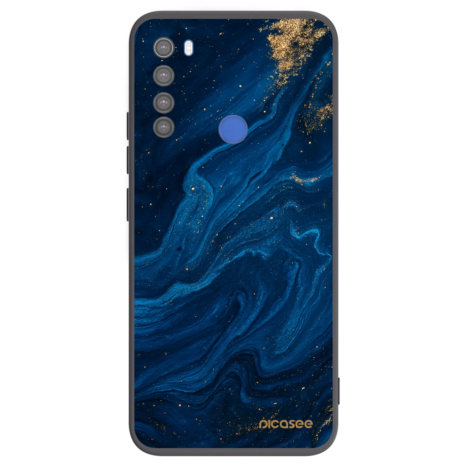 Picasee Xiaomi Redmi Note 8T Hülle - Schwarzes Silikon - Blue
