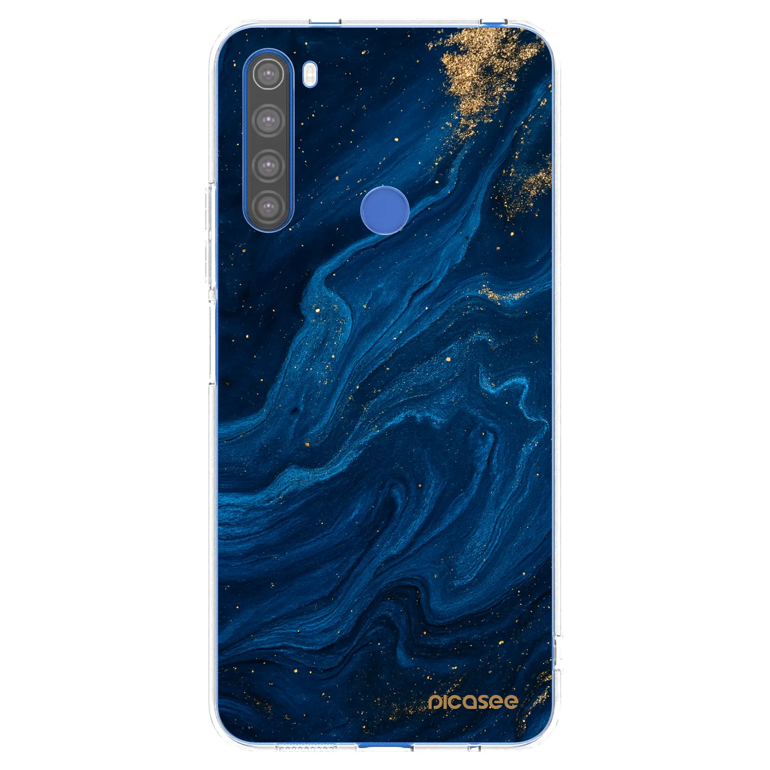 Picasee Xiaomi Redmi Note 8T Hülle - Transparentes Silikon - Blue
