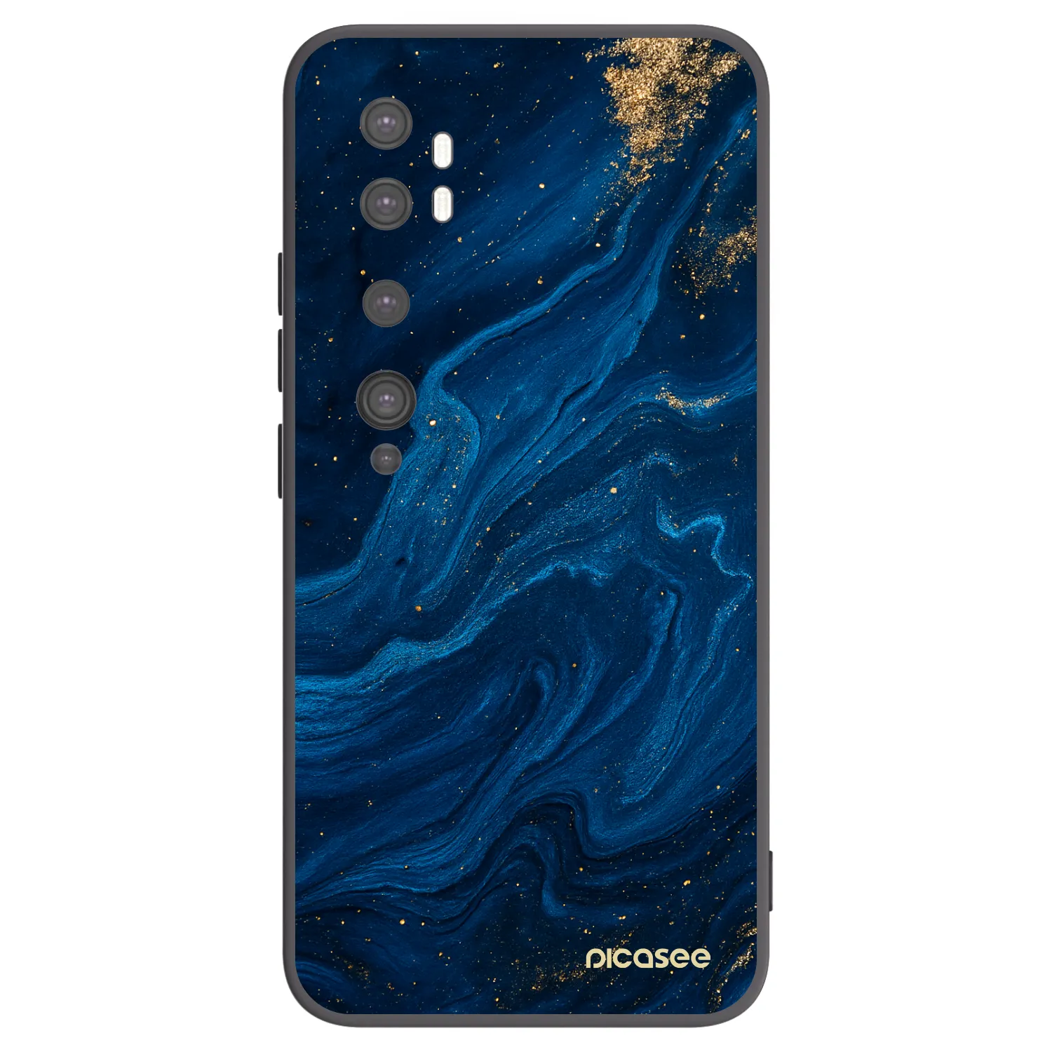 Picasee Xiaomi Mi Note 10 (Pro) Hülle - Schwarzes Silikon - Blue