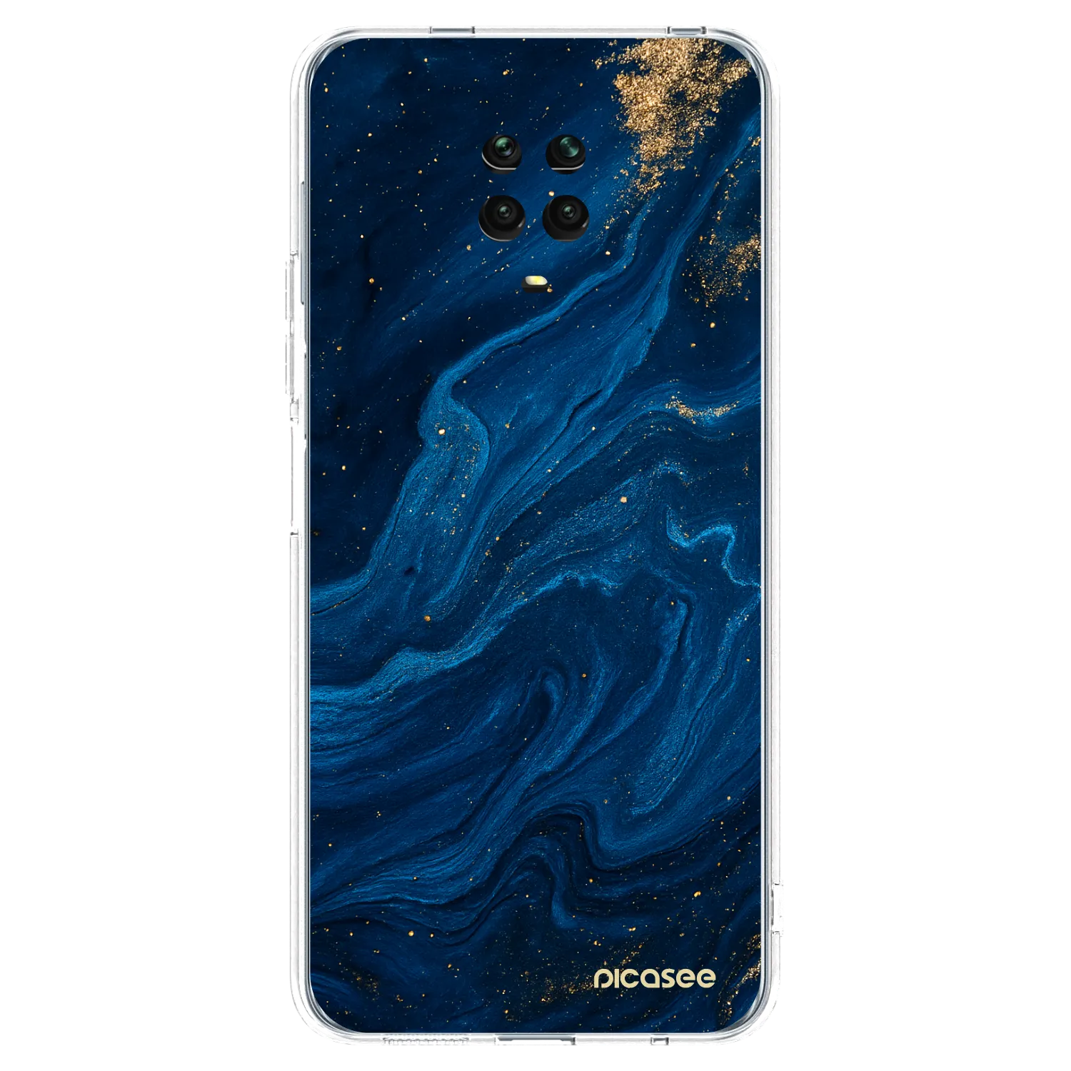 Picasee Xiaomi Redmi Note 9 Pro Hülle - Transparentes Silikon - Blue