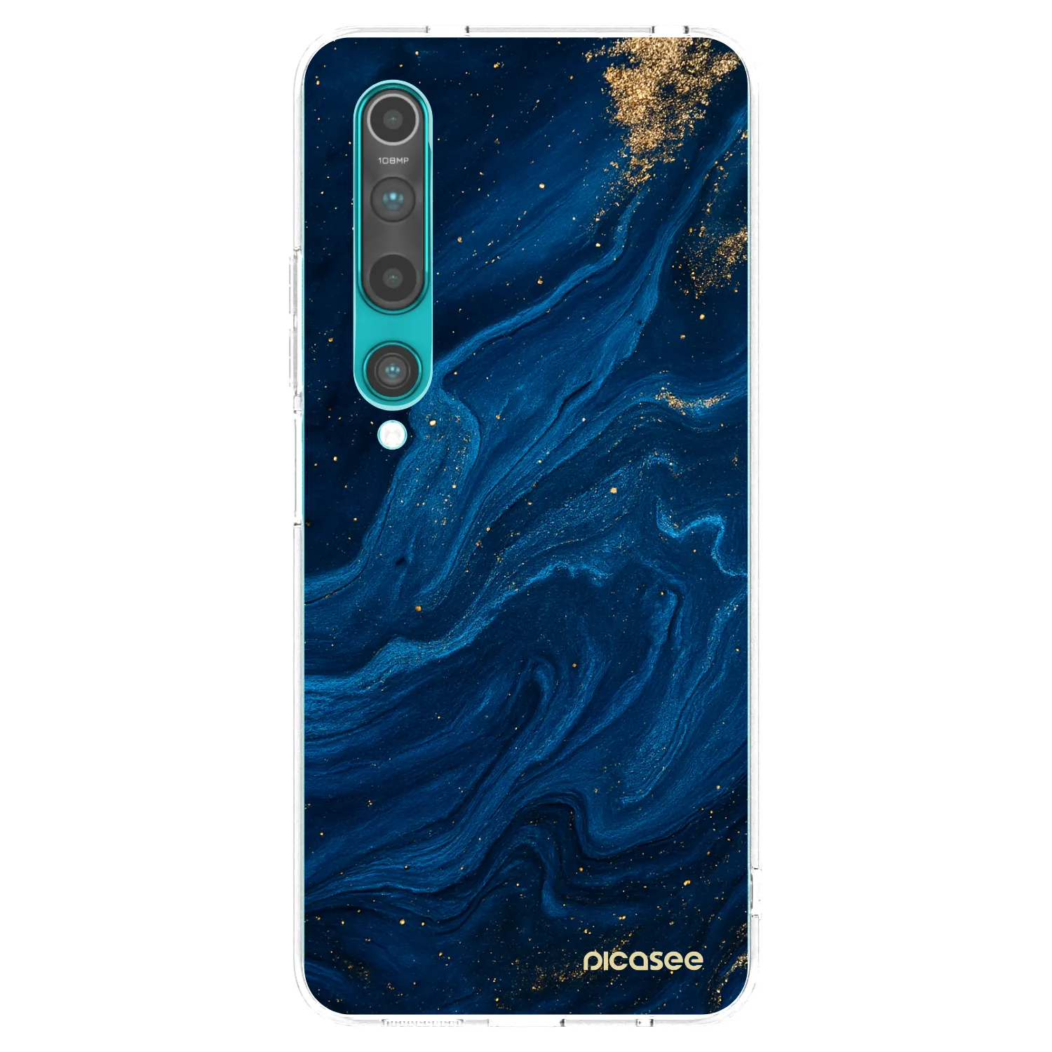 Picasee Xiaomi Mi 10 Hülle - Transparentes Silikon - Blue