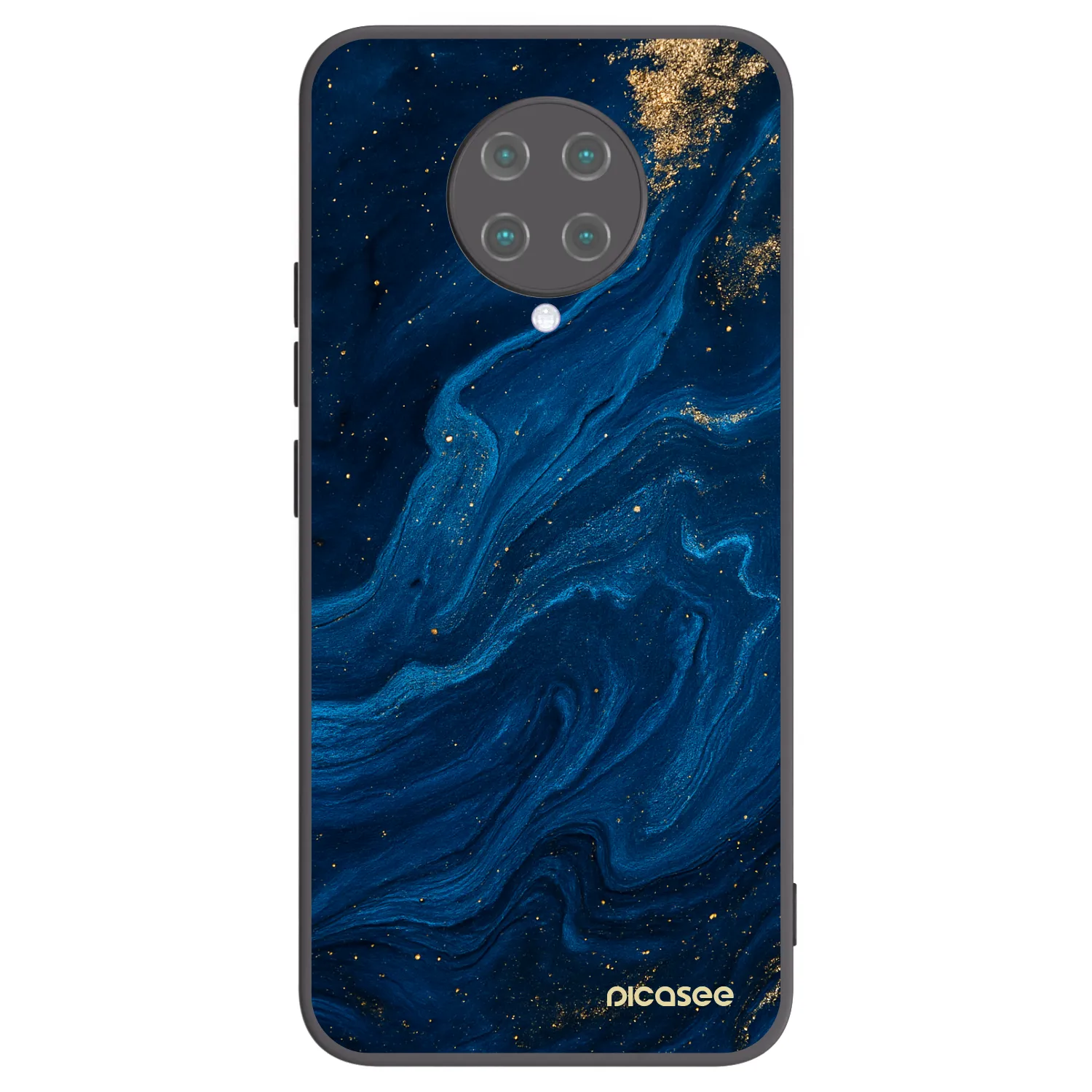 Picasee Xiaomi Poco F2 Pro Hülle - Schwarzes Silikon - Blue
