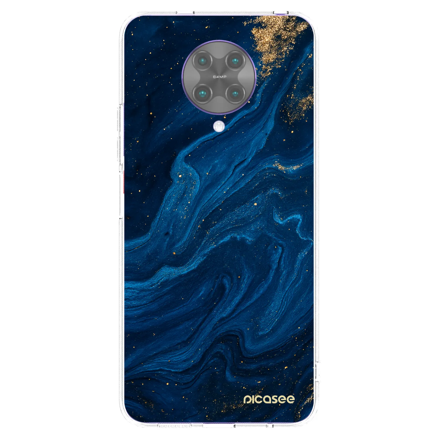 Picasee Xiaomi Poco F2 Pro Hülle - Transparentes Silikon - Blue