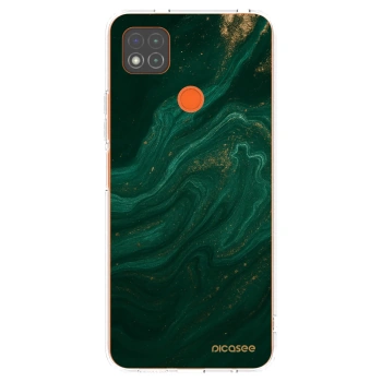 Picasee Xiaomi Redmi 9C Hülle - Transparentes Silikon - Green