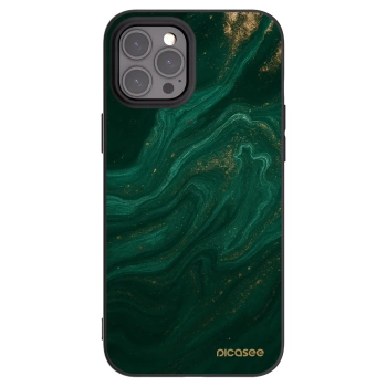 Picasee Apple iPhone 12 Pro Max Hülle - Schwarzes Silikon - Green