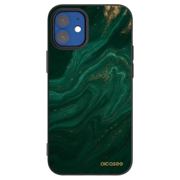 Picasee Apple iPhone 12 mini Hülle - Schwarzes Silikon - Green