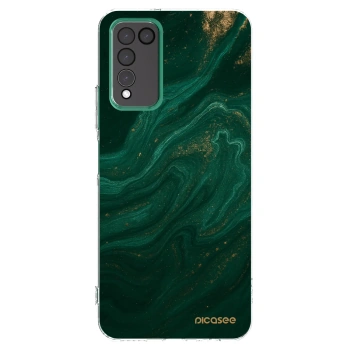 Picasee Honor 10X Lite Hülle - Transparentes Silikon - Green