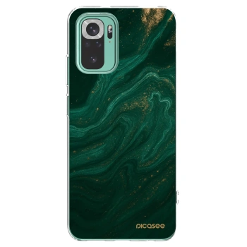 Picasee Xiaomi Redmi Note 10 Pro Hülle - Transparentes Silikon - Green