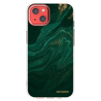 Picasee Apple iPhone 13 Hülle - Transparentes Silikon - Green