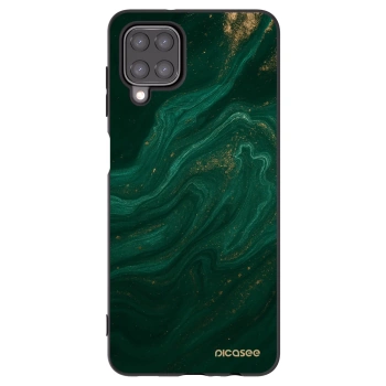 Picasee Samsung Galaxy M12 M127F Hülle - Schwarzes Silikon - Green
