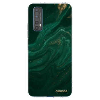 Picasee Realme 7 Hülle - Transparentes Silikon - Green