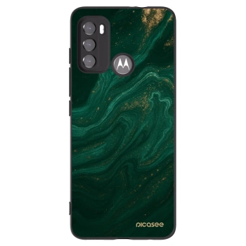 Picasee Motorola Moto G60 Hülle - Schwarzes Silikon - Green