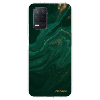Picasee Realme 8 5G Hülle - Transparentes Silikon - Green