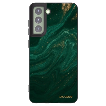 Picasee Samsung Galaxy S21 FE 5G Hülle - Schwarzes Silikon - Green