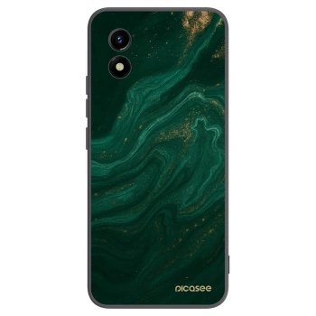Picasee Vivo Y01 Hülle - Schwarzes Silikon - Green