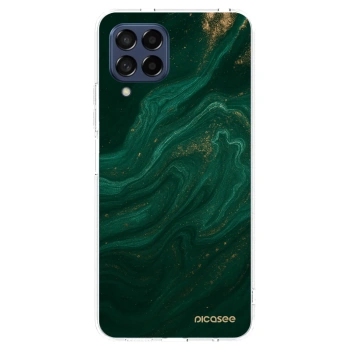 Picasee Samsung Galaxy M53 5G Hülle - Transparentes Silikon - Green