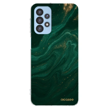 Picasee Samsung Galaxy A23 A235F 4G Hülle - Transparentes Silikon - Green