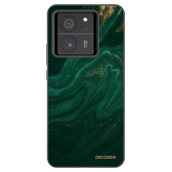 Picasee Xiaomi 13T Hülle - Schwarzes Silikon - Green