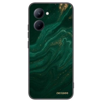 Picasee Realme C33 (2023) Hülle - Schwarzes Silikon - Green