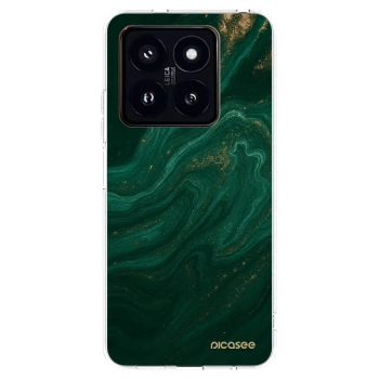 Picasee Xiaomi 14 Pro Hülle - Transparentes Silikon - Green
