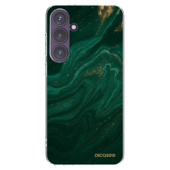 Picasee Samsung Galaxy S24+ S926B 5G Hülle - Transparentes Silikon - Green
