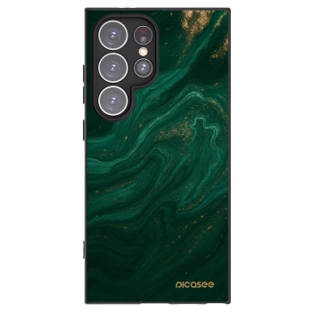 Picasee Samsung Galaxy S24 Ultra S928B 5G Hülle - Schwarzes Silikon - Green